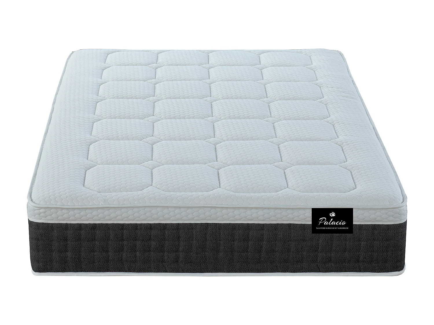 Matratze - 160 x 200 cm - Taschenfederkern 7 Zonen - Auflage Memory Schaum & Latex - Stärke 30 cm - ARTIO von DREAMEA