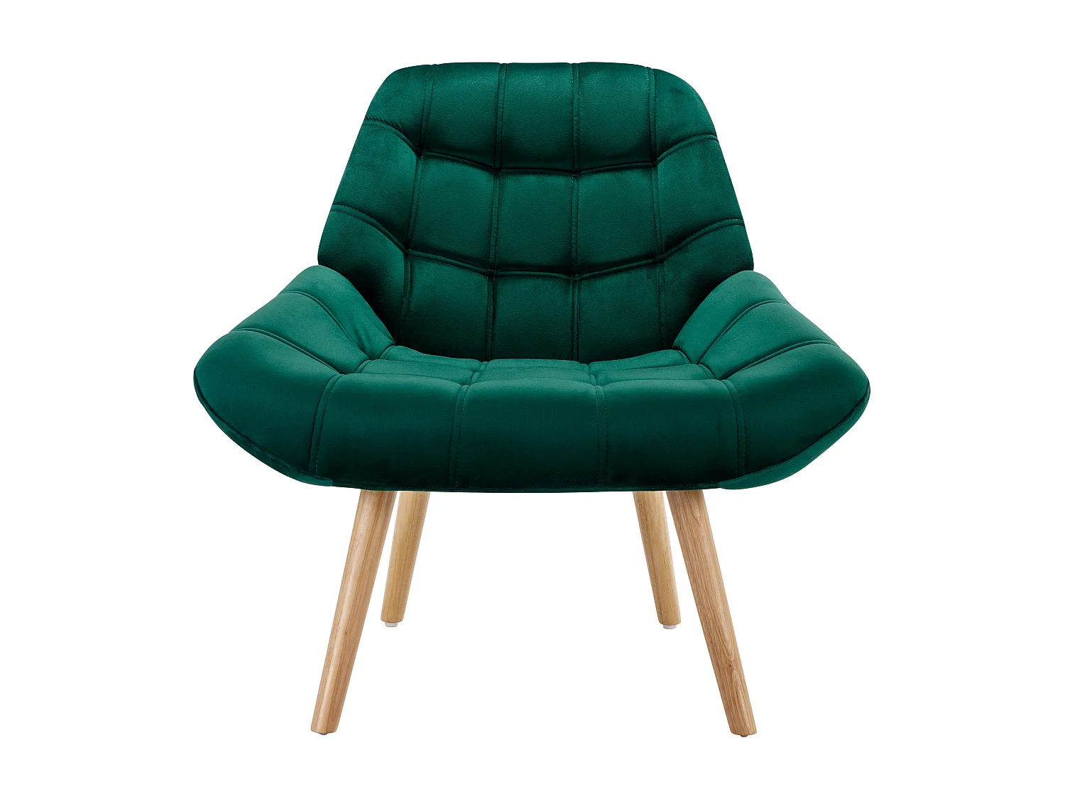 Sillón de terciopelo verde LUOSTO