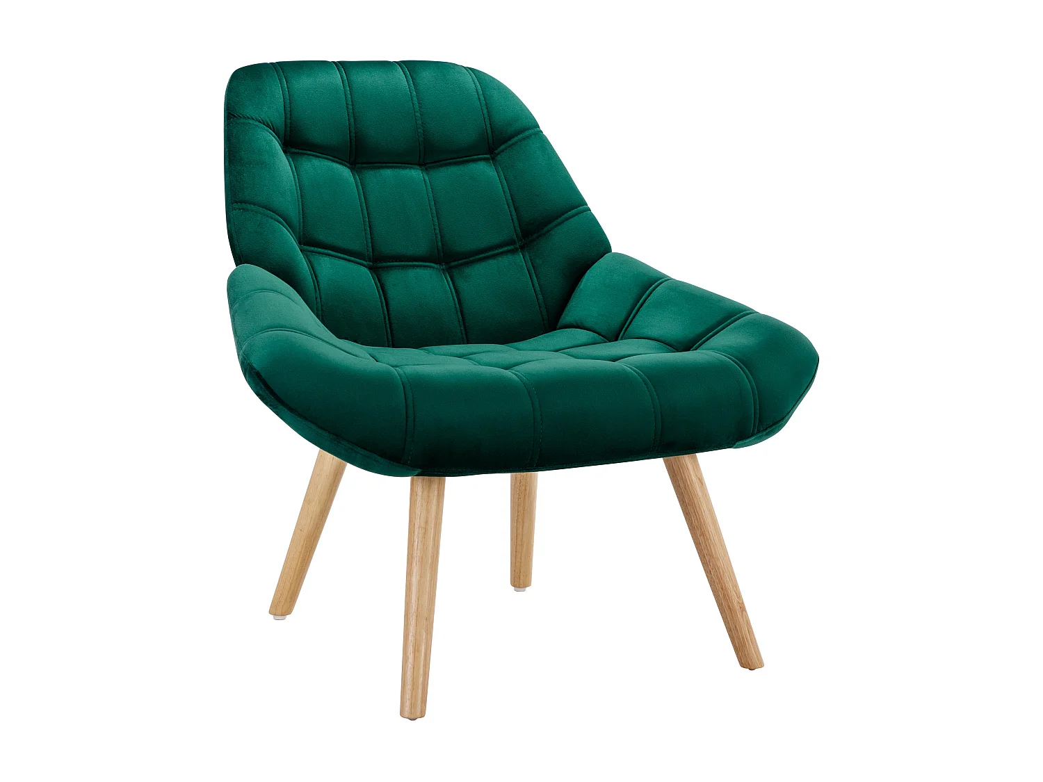 Sillón de terciopelo verde LUOSTO