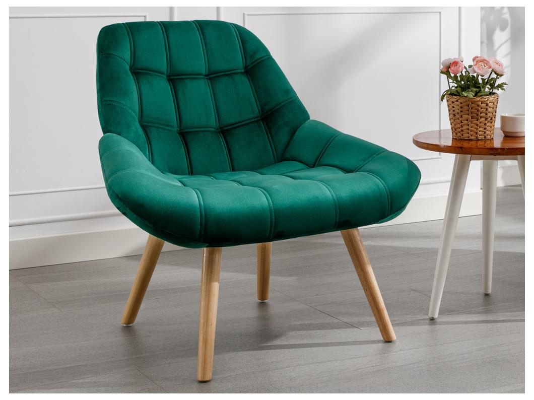 Poltrona in Velluto Verde - LUOSTO