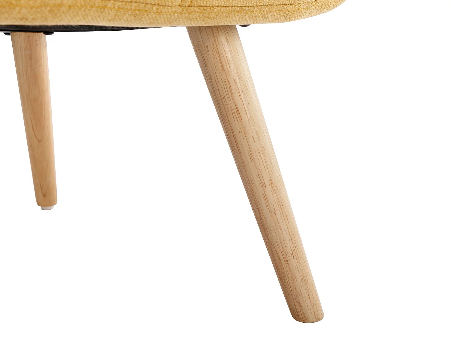 Poltrona em tecido amarelo mostarda - LUOSTO