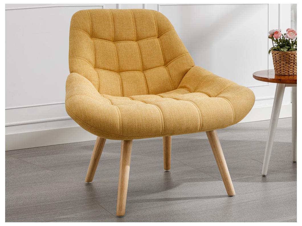Sessel - Stoff - Senfgelb - LUOSTO