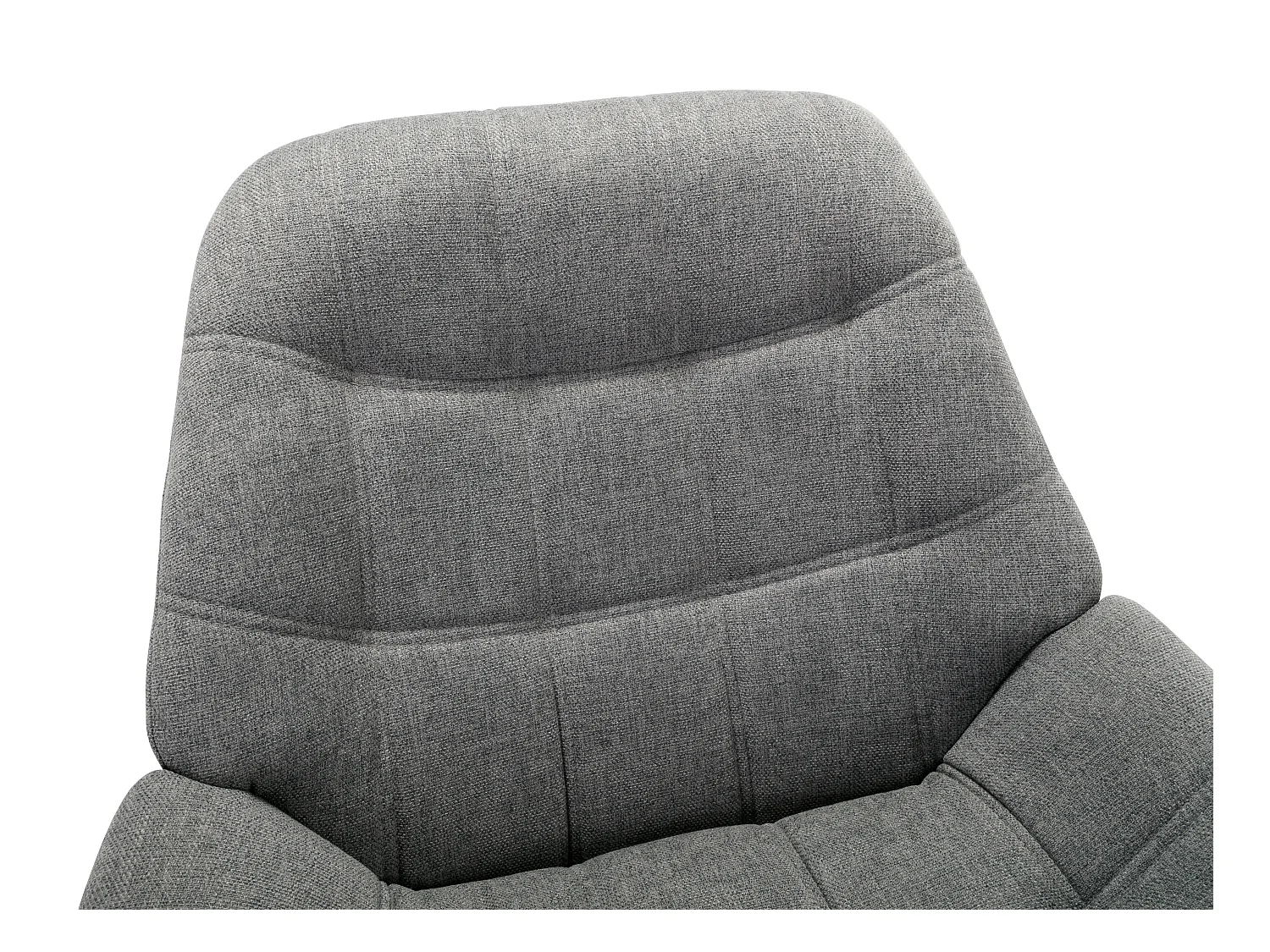 Sillón de tela gris LUOSTO