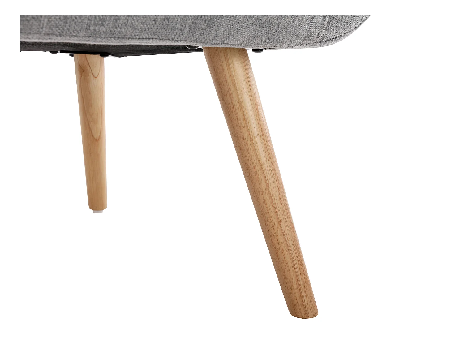 Sillón de tela gris LUOSTO