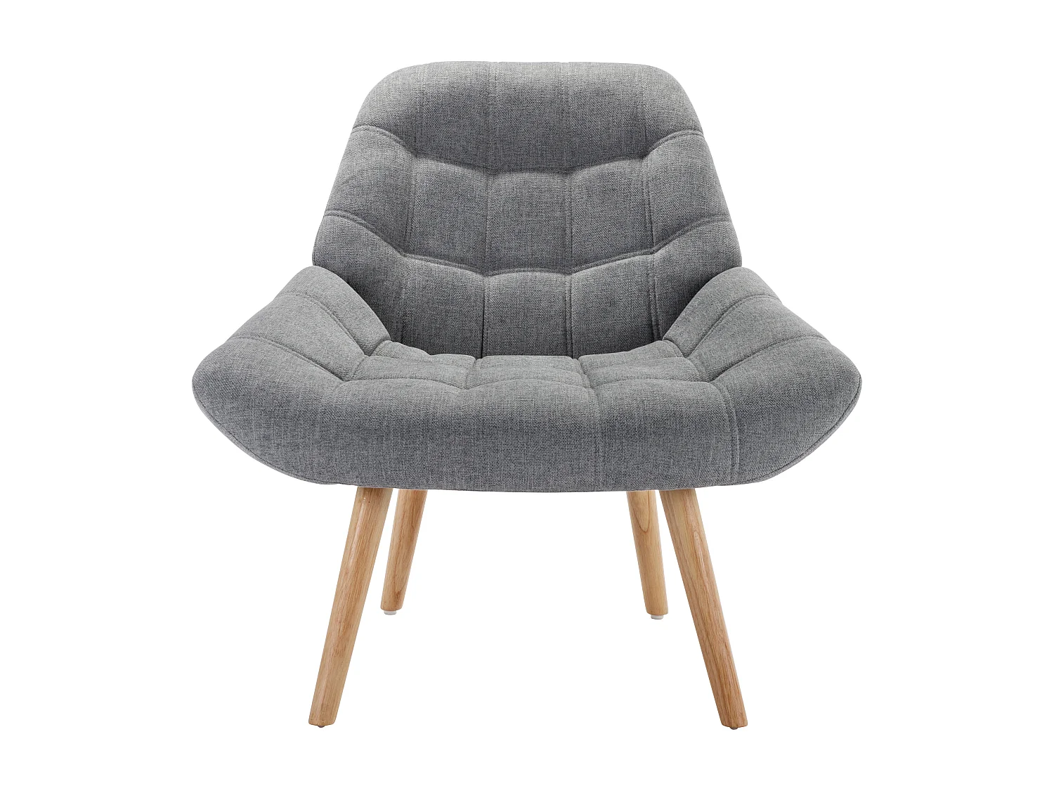 Fauteuil en tissu gris LUOSTO