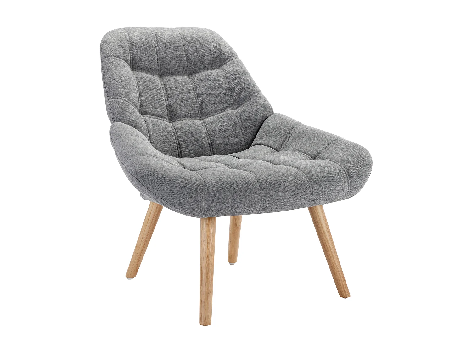 Fauteuil en tissu gris LUOSTO