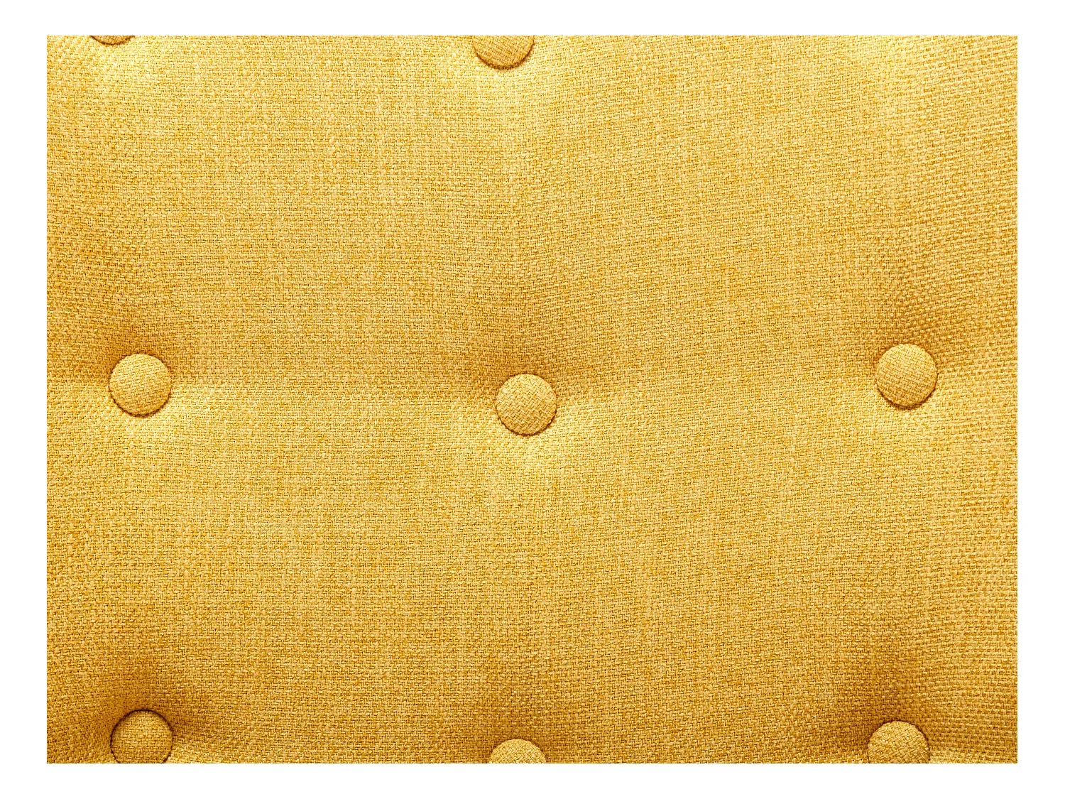Sillón mecedora de lino amarillo mostaza ELMINA II