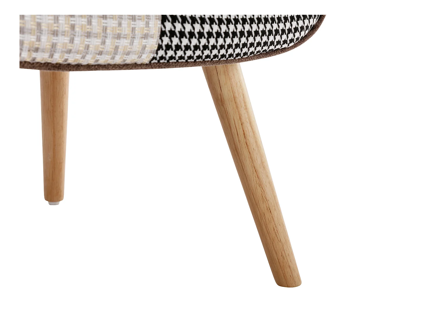 Fauteuil en tissu patchwork VATELY