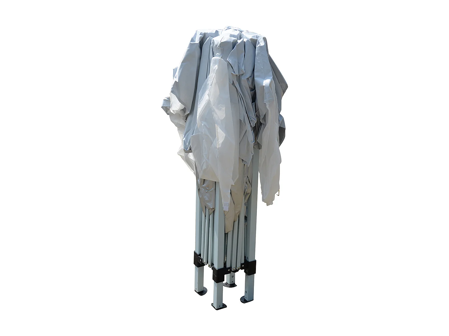 Tonnelle barnum tente de réception pliante 3 x 3 x 2,55 m avec fenêtres + sac de transport blanc