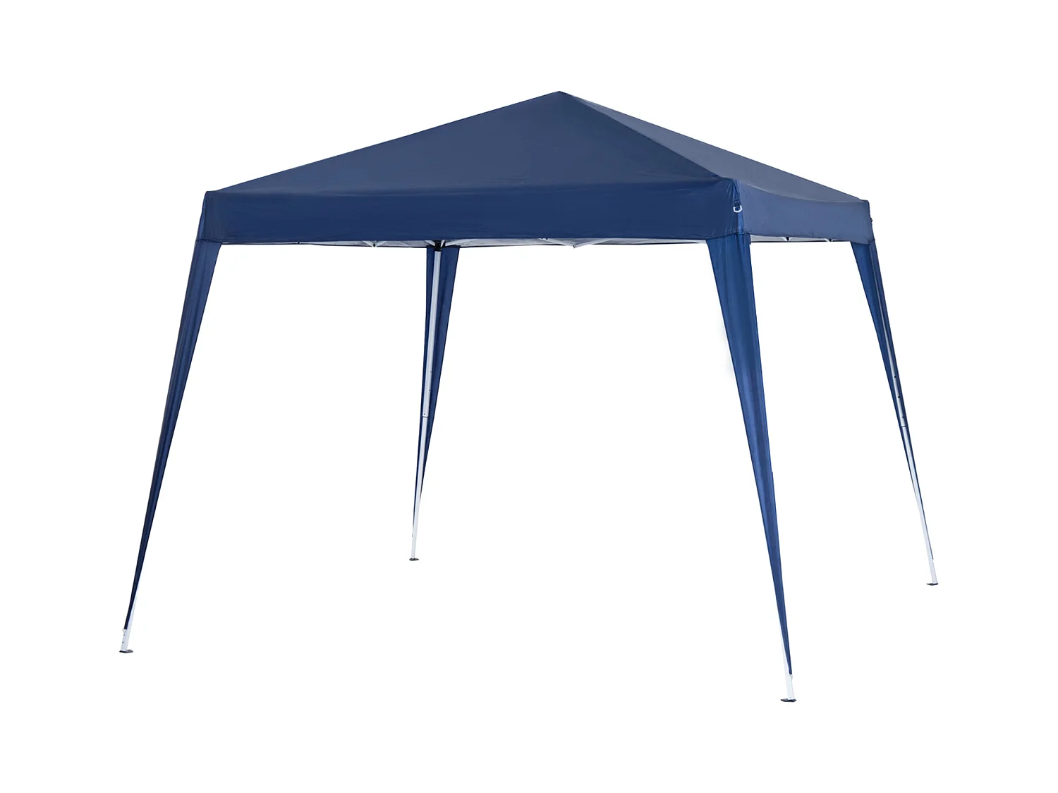 Tonnelle barnum de jardin pop-up pliant 2,4L x 2,4l x 2,5H m acier polyester imperméabilisé anti UV avec sac de transport bleu