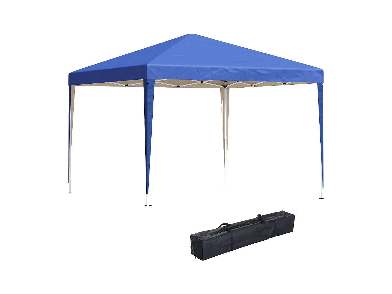 Tonnelle barnum de jardin pliant anti-UV + sac de transport acier Oxford 3 x 3 x 2,55 m bleu