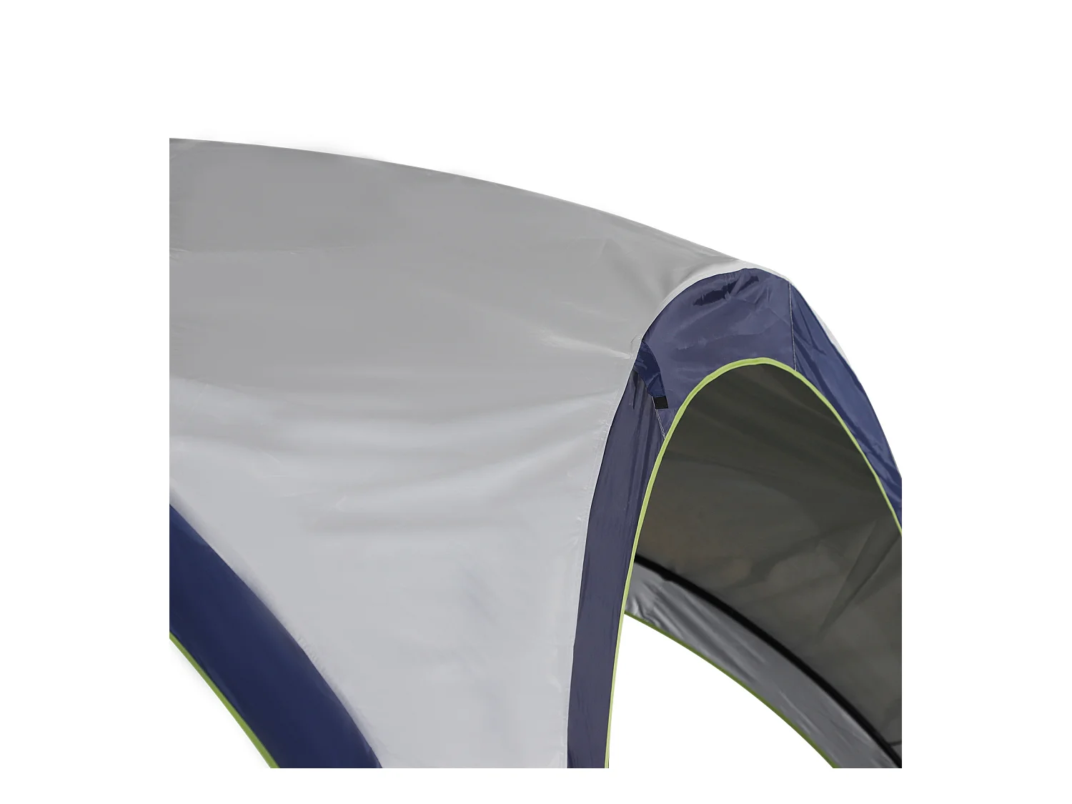 Tonnelle barnum contemporain en dôme dim. 4L x 4l x 2,5H m métal époxy polyester haute densité 190T gris