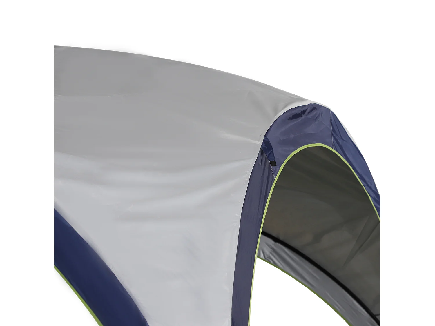 Tonnelle barnum contemporain en dôme dim. 4L x 4l x 2,5H m métal époxy polyester haute densité 190T gris