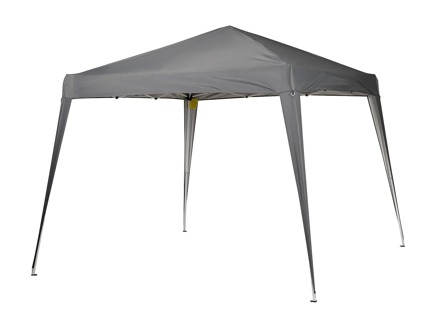 Tonnelle barnum de jardin pop-up pliant 2,4L x 2,4l x 2,5H m acier polyester imperméabilisé anti UV avec sac de transport gris