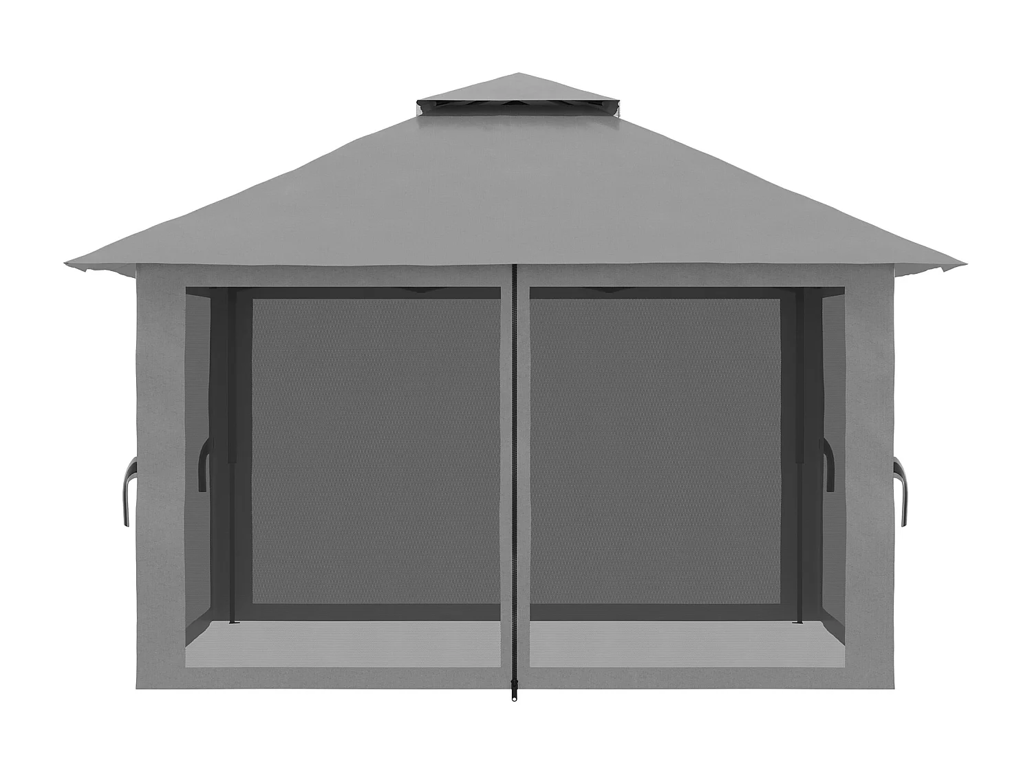 Tonnelle barnum de jardin pop-up pliant 3,92L x 3,92l x 2,83H m sacs de lestage et transport inclus gris