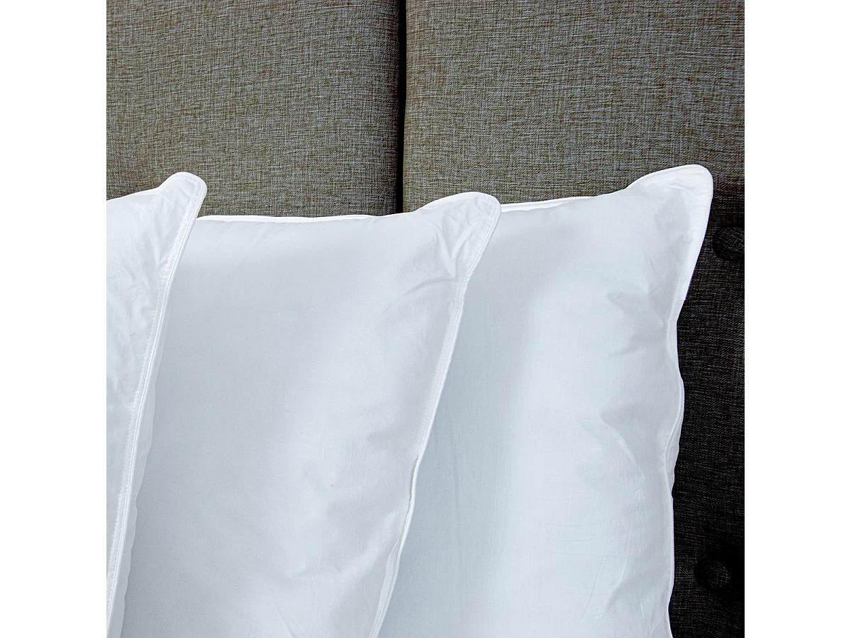 Lot de 4 oreillers Grand Palace 60x60 cm Fibres creuses polyester