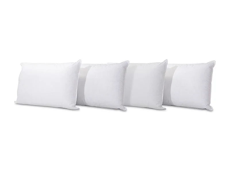 BELLECOUR LITERIE | Lot de 4 oreillers 45x70 cm GRAND PALACE | Fibres creuses polyester