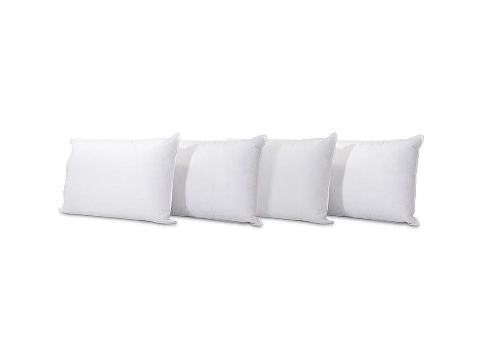 BELLECOUR LITERIE | Lot de 4 oreillers 45x70 cm GRAND PALACE | Fibres creuses polyester