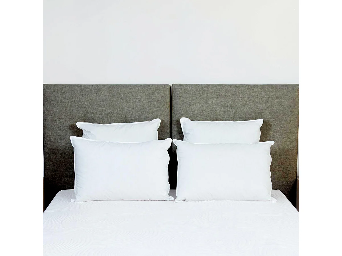 Lot de 2 oreillers Grand Palace 45x70 cm Fibres creuses polyester