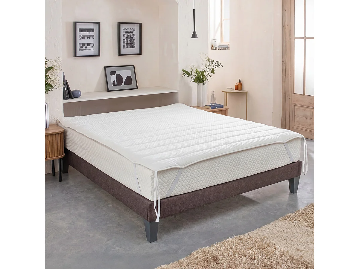 BELLECOUR LITERIE | Surmatelas WELLNESS | Fibres creuses polyester