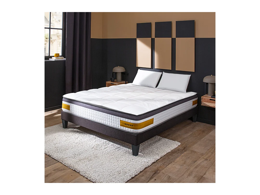 BELLECOUR LITERIE | Surmatelas TRANQUILITE 90x200 cm | Duvet et plumes