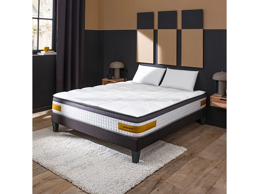 BELLECOUR LITERIE | Surmatelas TRANQUILITE 90x200 cm | Duvet et plumes