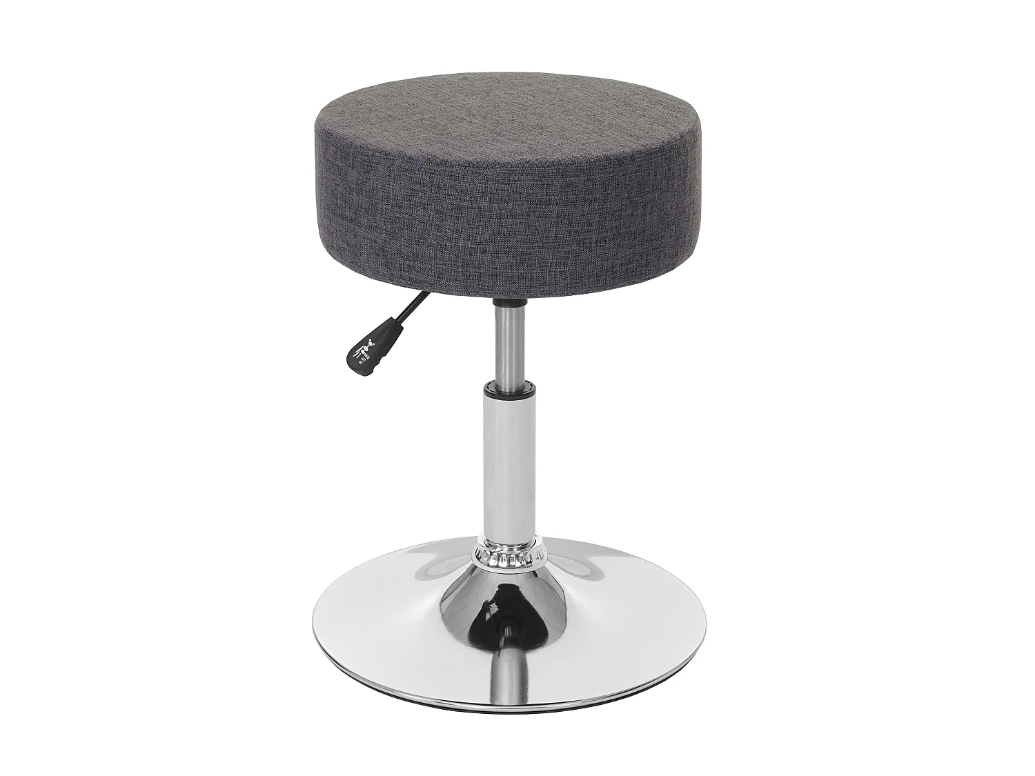 Tabouret siège polyvalent hauteur tissu grise 35 x 35 x 43 cm 04_0005334