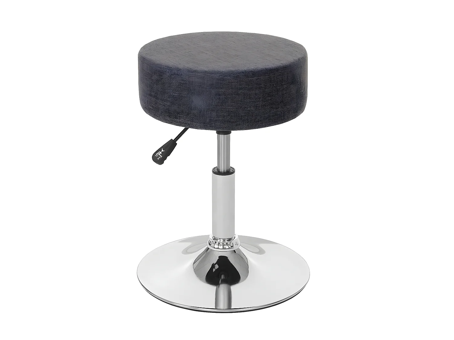 Tabouret siège polyvalent hauteur tissu grise 35 x 35 x 43 cm 04_0005334