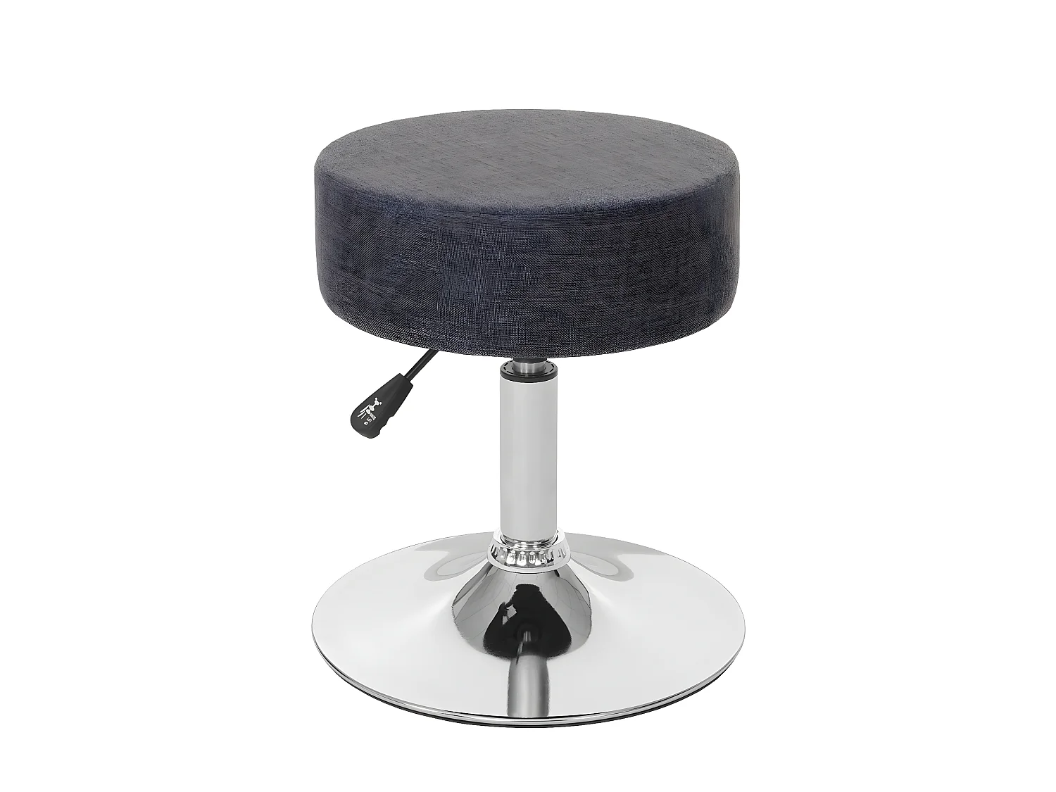 Tabouret siège polyvalent hauteur tissu grise 35 x 35 x 43 cm 04_0005334