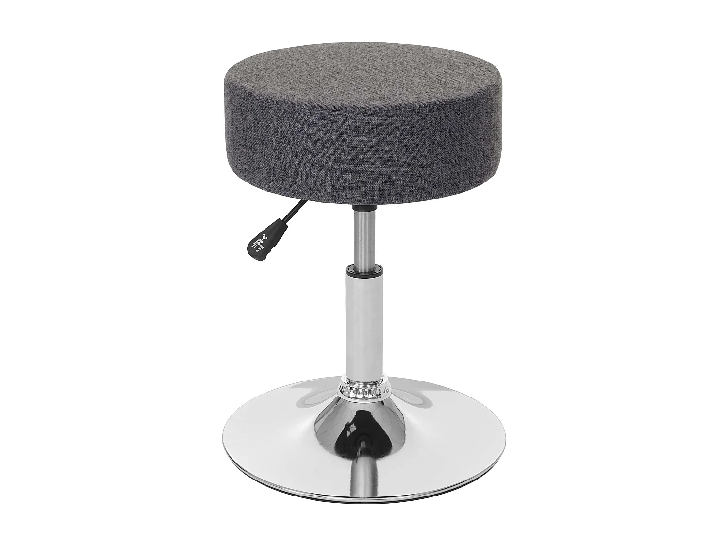 Tabouret siège polyvalent hauteur tissu grise 35 x 35 x 43 cm 04_0005334