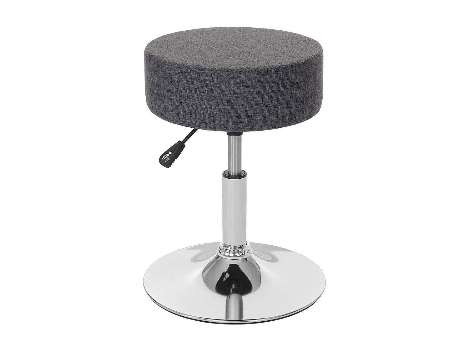 Tabouret siège polyvalent hauteur tissu grise 35 x 35 x 43 cm 04_0005334