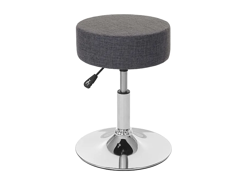 Tabouret siège polyvalent hauteur tissu grise 35 x 35 x 43 cm 04_0005334