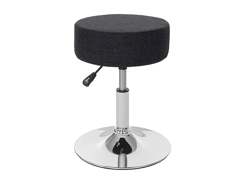 Tabouret siège polyvalent hauteur tissu grise 35 x 35 x 43 cm 04_0005333