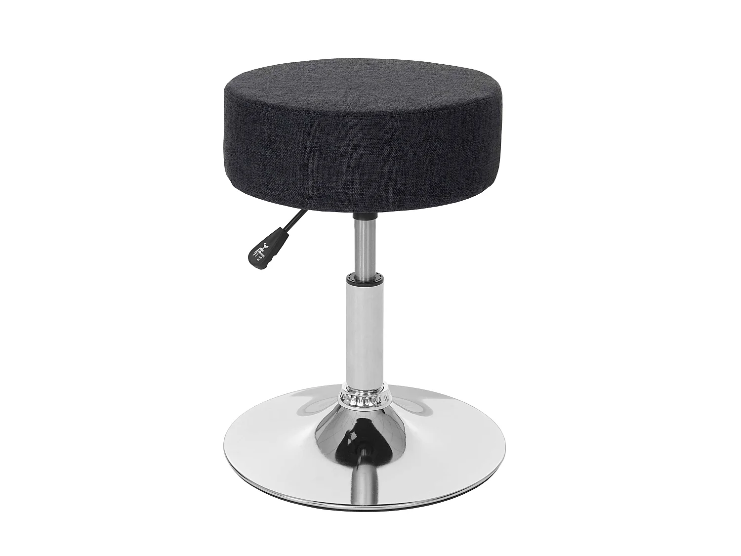 Tabouret siège polyvalent hauteur tissu grise 35 x 35 x 43 cm 04_0005333