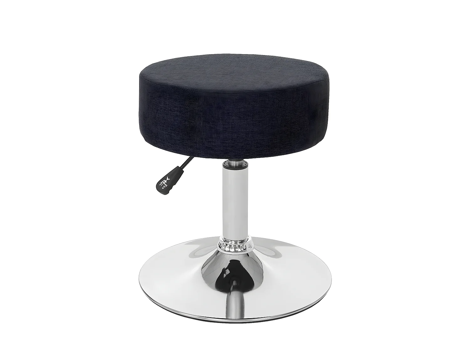 Tabouret siège polyvalent hauteur tissu grise 35 x 35 x 43 cm 04_0005333