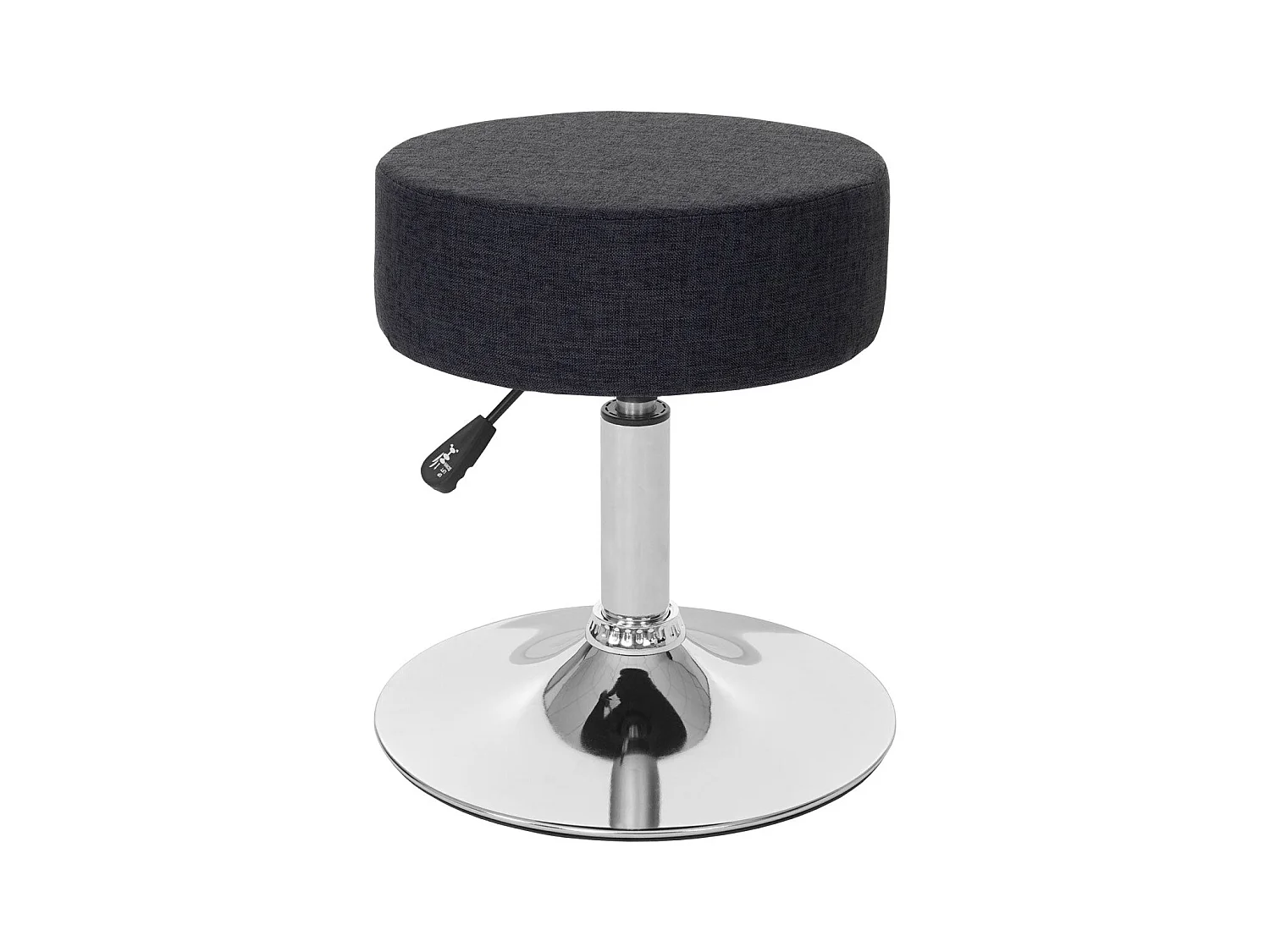 Set de 2 tabourets tissu grise 35 x 35 x 43 cm 04_0005217