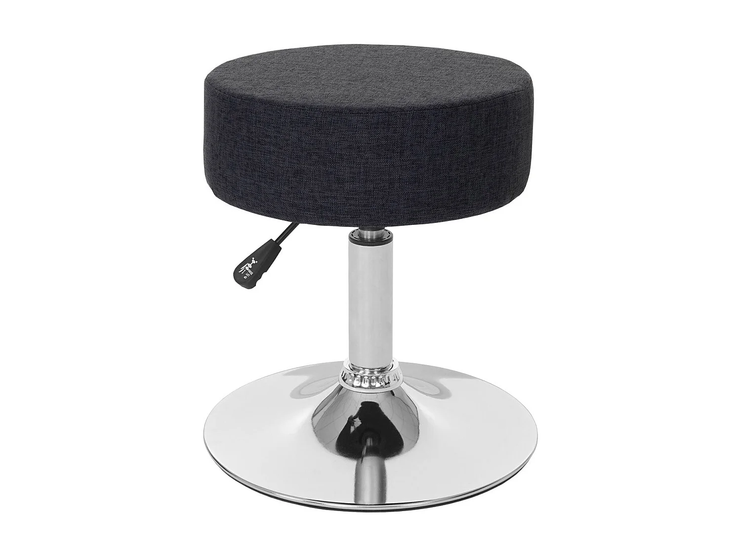 Set de 2 tabourets tissu grise 35 x 35 x 43 cm 04_0005217