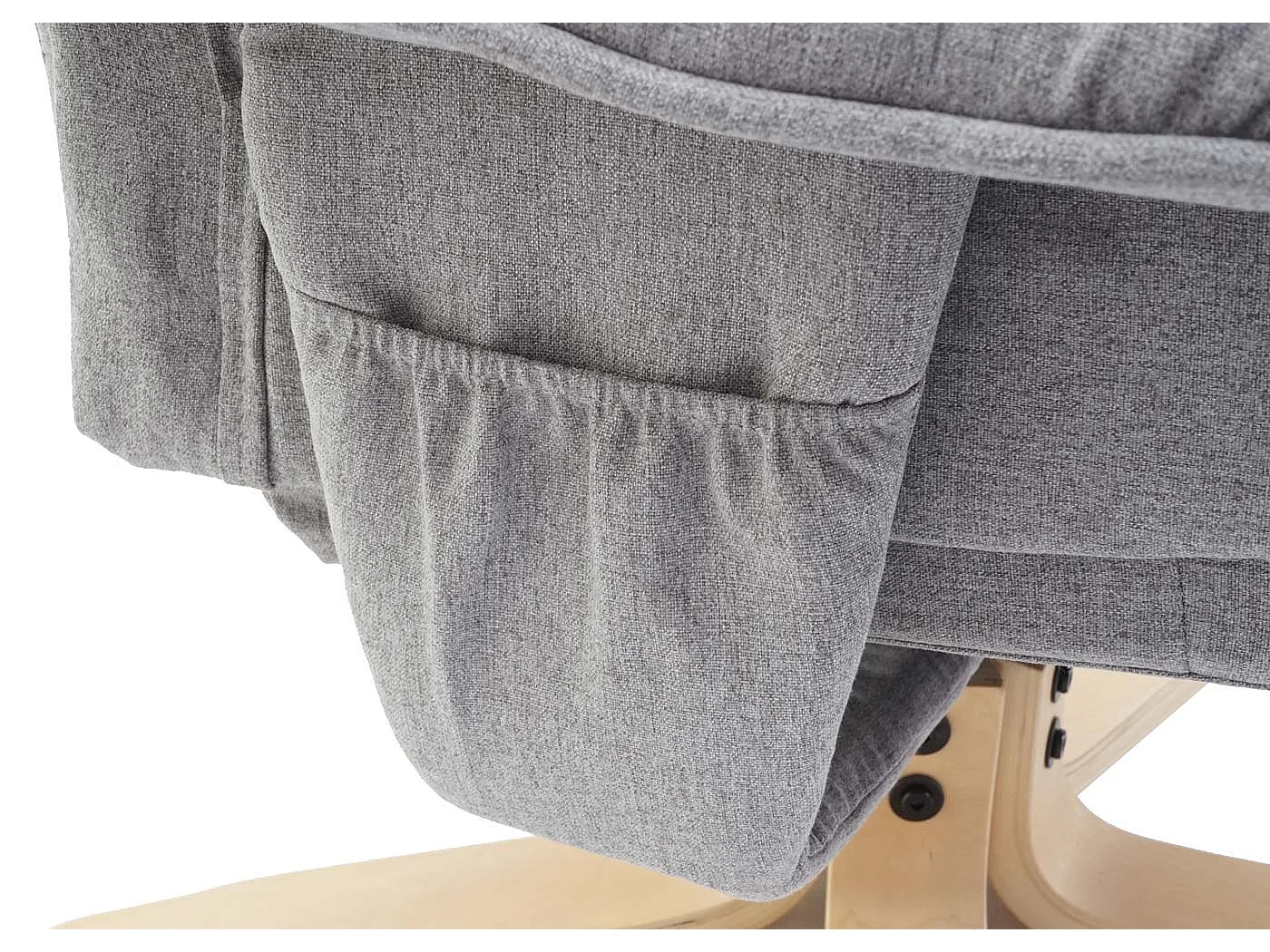 Fauteuil relax TV fauteuil tissu grise 80 x 70 x 100 cm 04_0002927