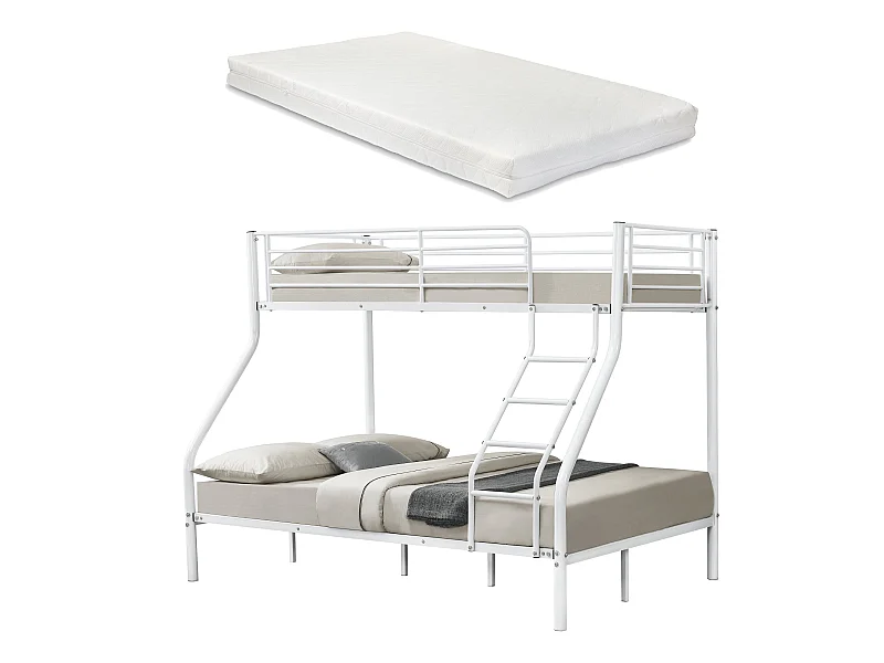 Lit superposé en Métal métal blanche 210 x 147.5 x 168 cm 03_0002729