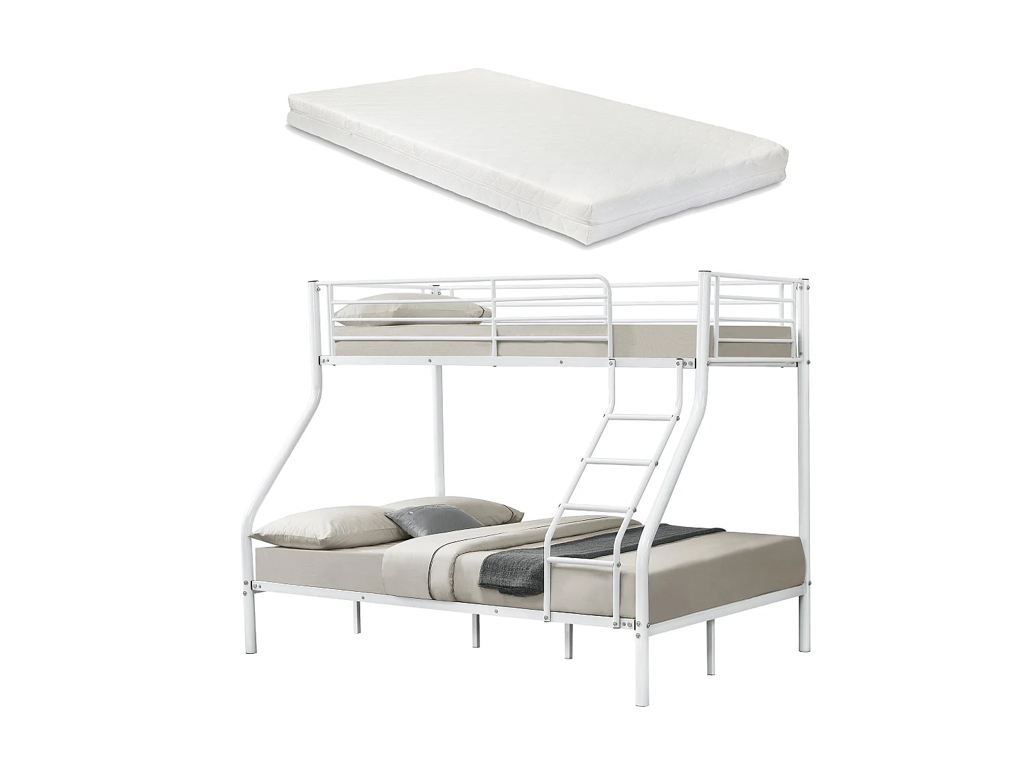 Lit superposé en Métal métal blanche 210 x 147.5 x 168 cm 03_0002729