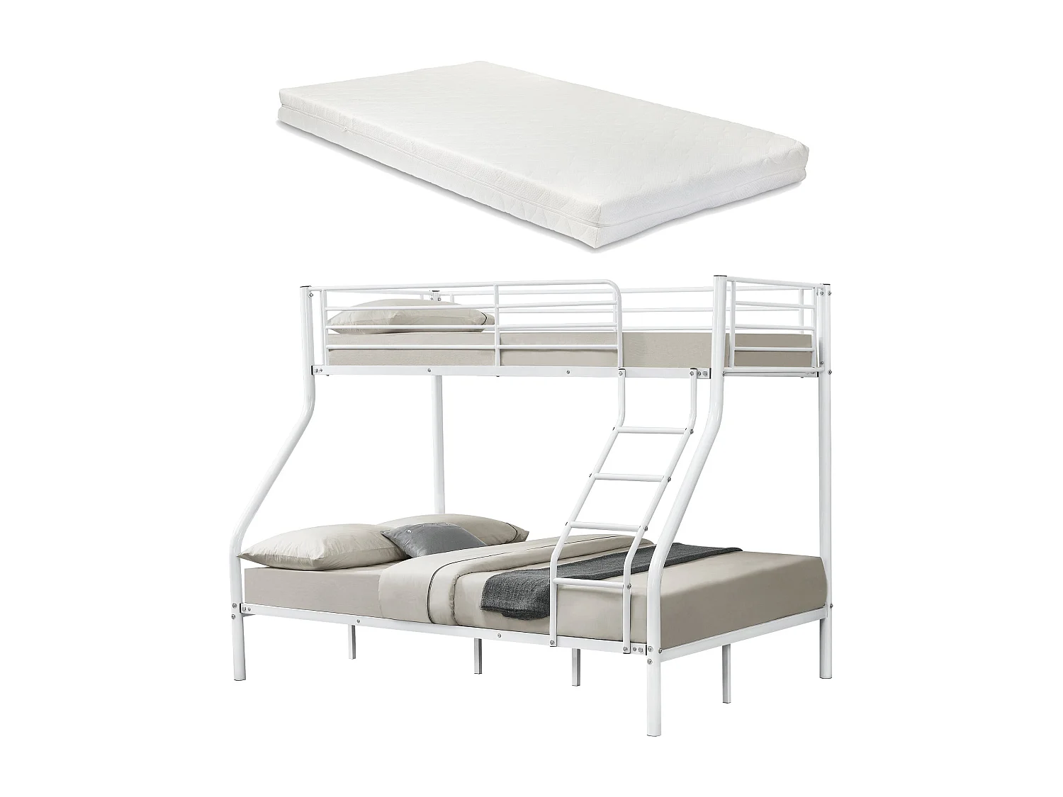 Lit superposé en Métal métal blanche 210 x 147.5 x 168 cm 03_0002729