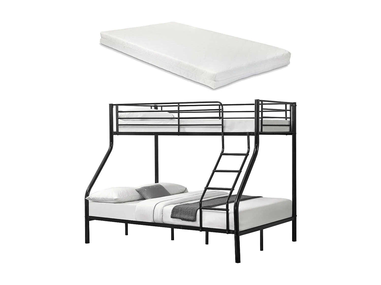 Lit superposé en Métal métal argentée 210 x 147.5 x 168 cm 03_0002730