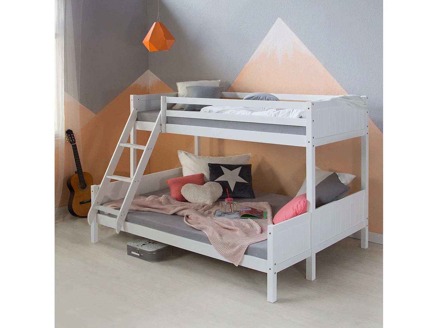 Lits pour enfants superposés 147 x 206 x 139 cm LIT06216