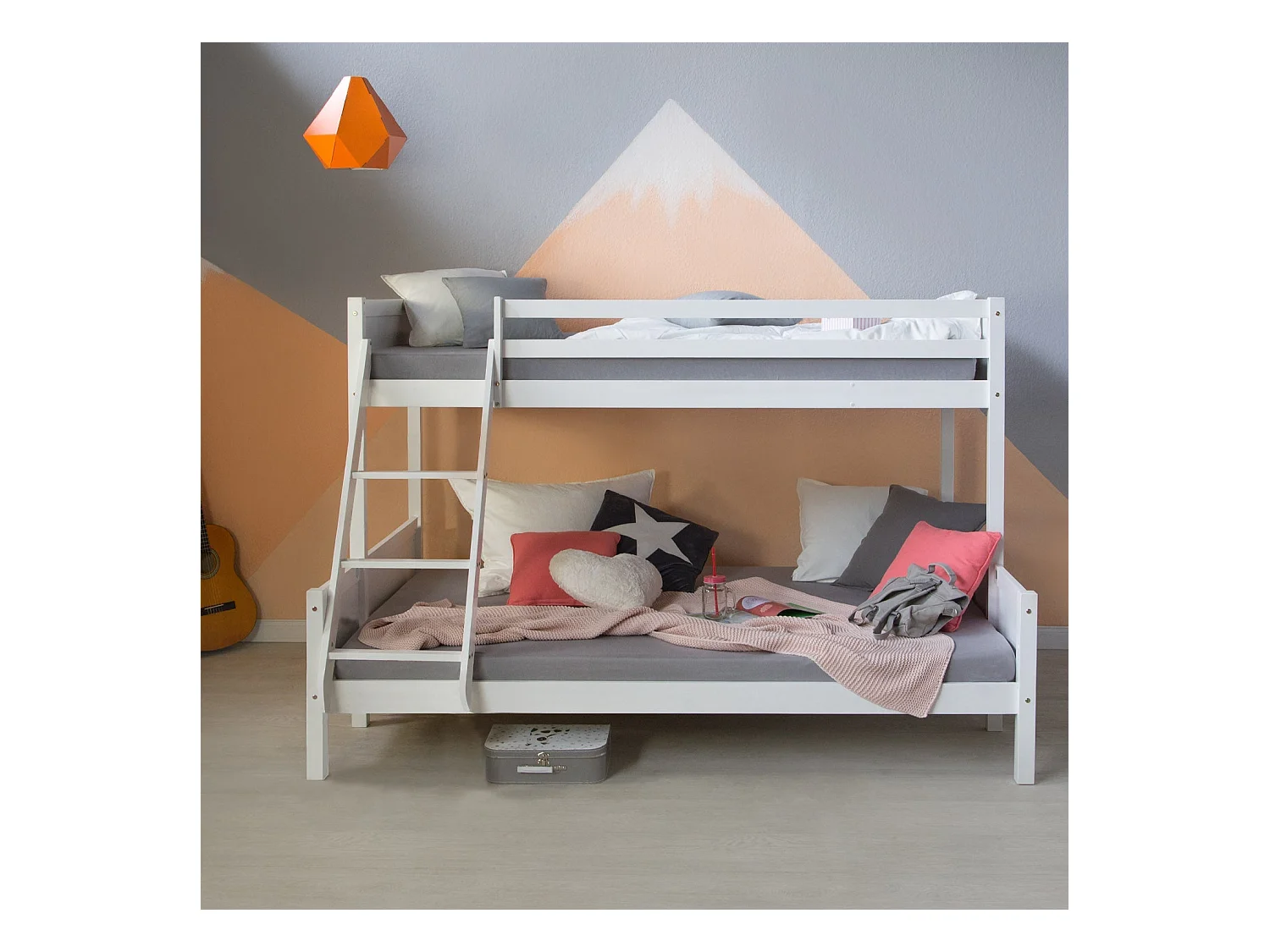 Lits pour enfants superposés 147 x 206 x 139 cm LIT06216