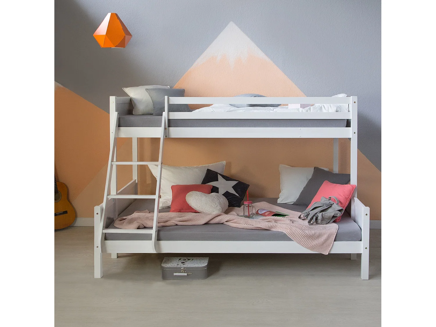 Lits pour enfants superposés 147 x 206 x 139 cm LIT06216