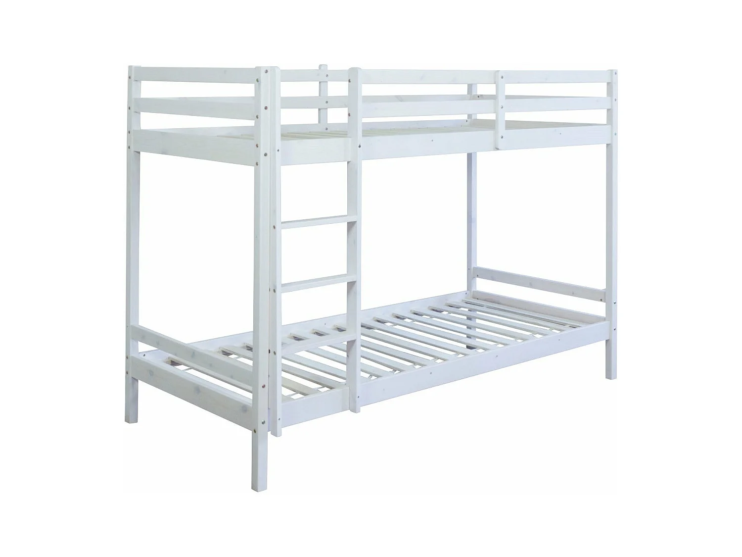 Lit enfant superposé en bois blanche 207 x 97 x 150 cm LIT06097