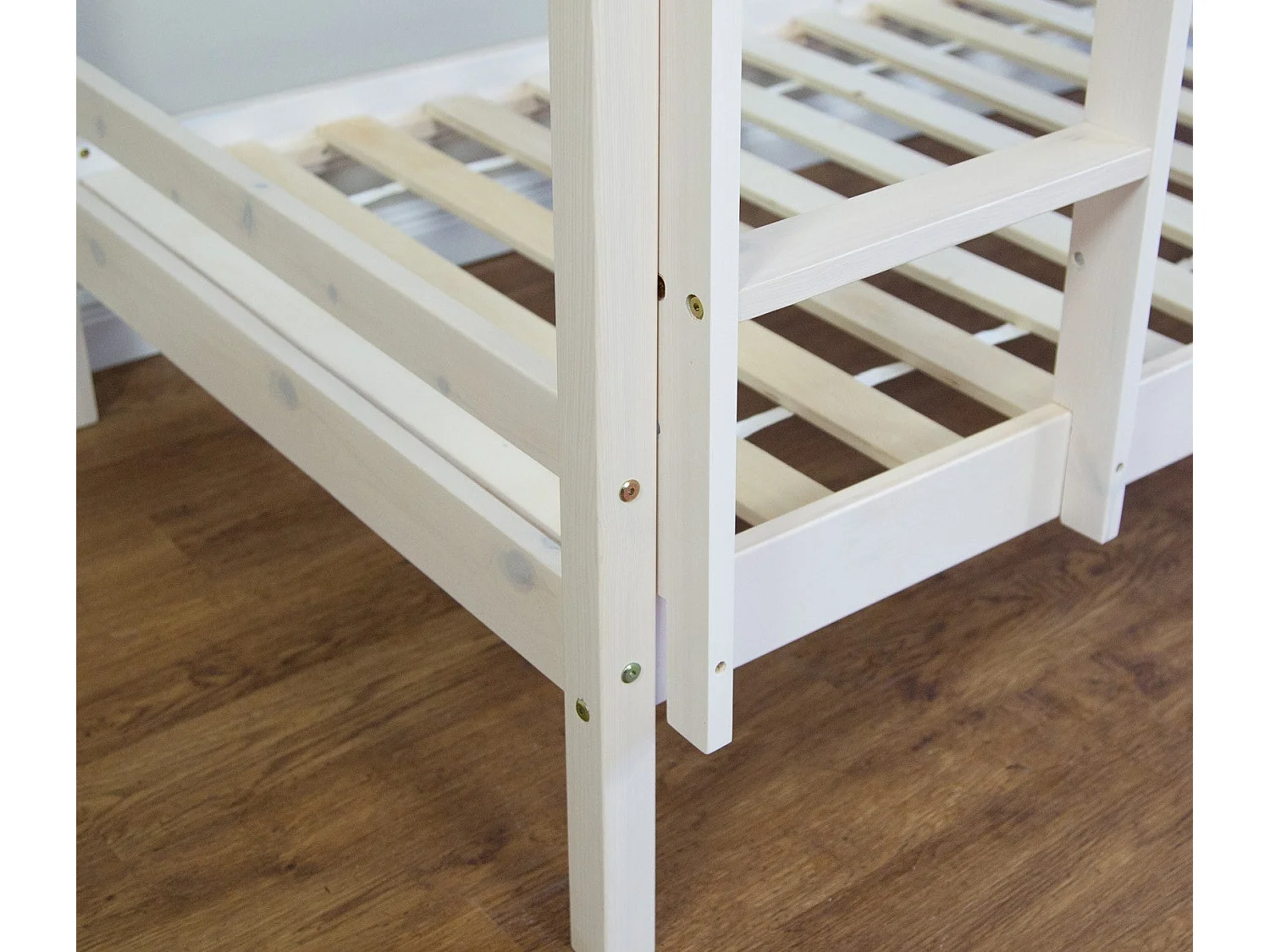 Lit enfant superposé en bois blanche 207 x 97 x 150 cm LIT06097