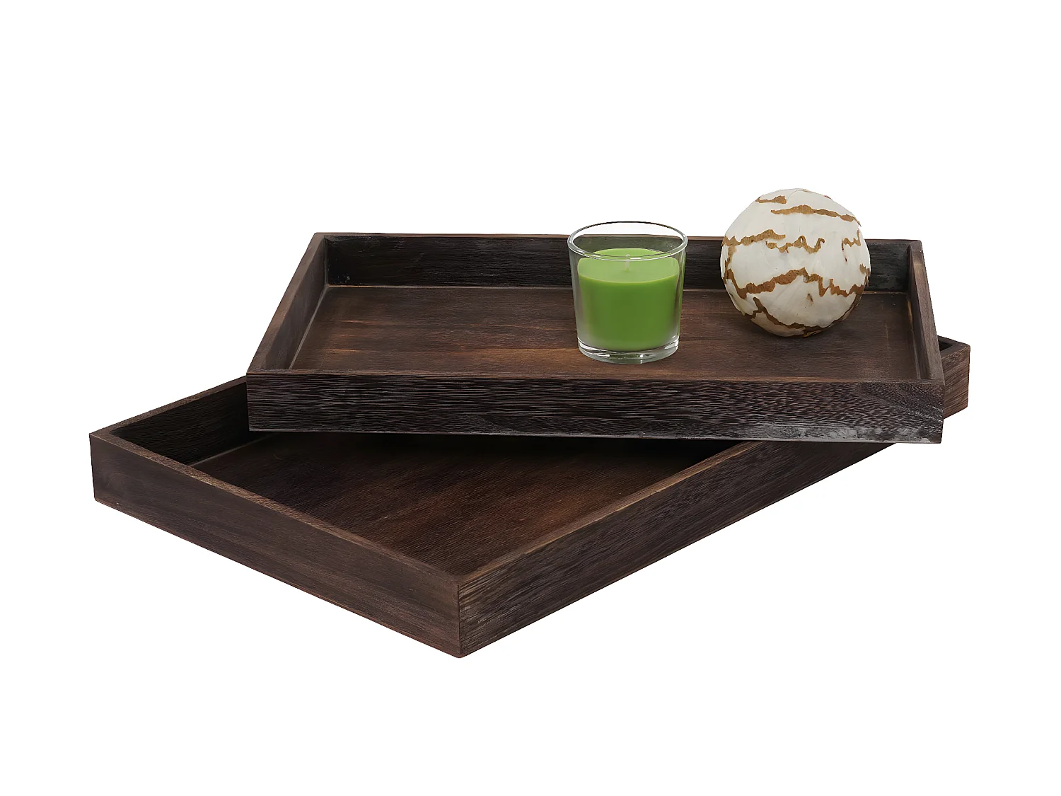 Lot de 2 plateaux bois marron 42 x 27 x 4 cm 04_0002973