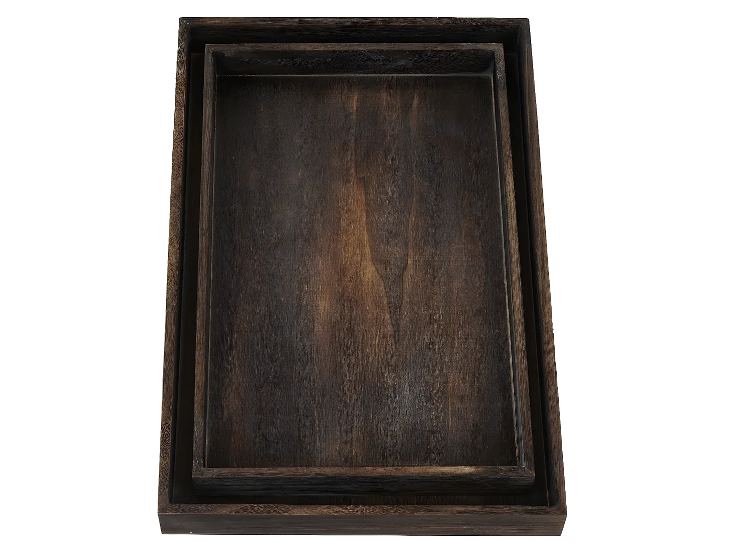 Lot de 2 plateaux bois marron 42 x 27 x 4 cm 04_0002973