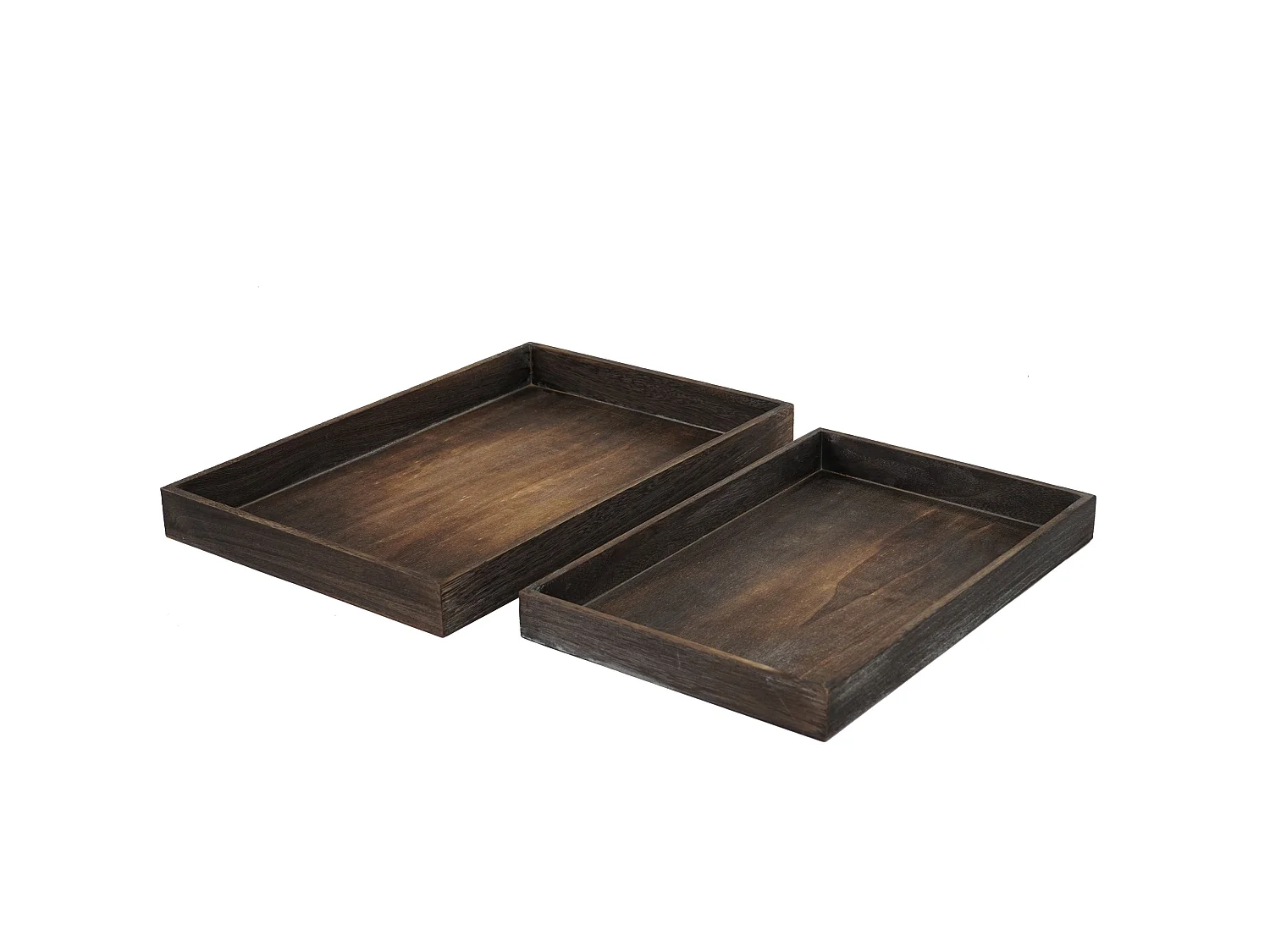 Lot de 2 plateaux bois marron 42 x 27 x 4 cm 04_0002973